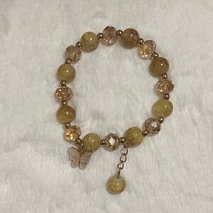 NWOT Bohemian Butterfly Stretch Charm Bracelet